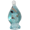 Lampwork Parfümflasche, Goldsand, hellblau, 16.5x31.5mm, Bohrung:ca. 5.5mm, verkauft von PC