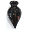 Lampwork Perfume Bottle, gold sand, black, 16.5*33mm Approx 5.5mm 