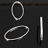 Messing Verknüpfung Ring, flachoval, plattiert, keine, 8x16x1mm, verkauft von PC