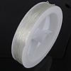 Elastic Thread, with plastic spool, clear, Thread diameter 0.8 mm(approximately 7 meters per roll)  