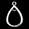 Brass Jewelry Pendants, Teardrop, plated cadmium free Approx 1.5mm 