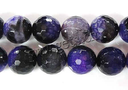 Natural Purple Agate Beads, Round, Customized & more sizes for choice & faceted, Hole:Approx 1-2mm, Length:Approx 15 Inch, Sold By Strand