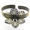 Brass Bracelet Base, antique bronze color plated, filigree & hollow 8.5mm, Inner Approx Approx 7 Inch 