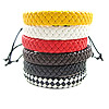 Cowhide Bracelets, woven 10mm Approx 7 Inch 