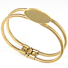 Brass Bracelet Base, plated 13mm, Inner Approx Approx 7 Inch 