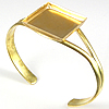 Brass Bracelet Base, plated 7.5mm, Inner Approx Approx 6.5 Inch 