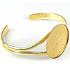 Brass Bracelet Base, plated 7.5mm, Inner Approx Approx 6.5 Inch 