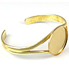 Brass Bracelet Base, plated 7.5mm, Inner Approx Approx 6.5 Inch 