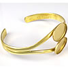 Brass Bracelet Base, plated 7.5mm, Inner Approx Approx 6.5 Inch 