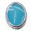 Enamel Acrylic Beads, Oval Approx 2mm 