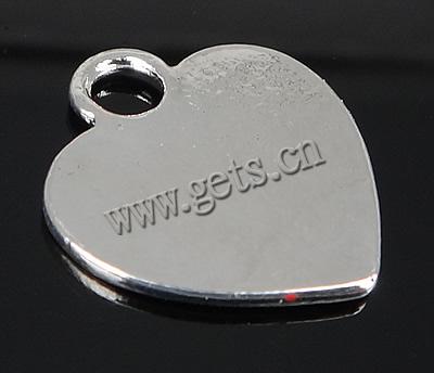 Zinc Alloy Enamel Pendants, Heart, plated, more colors for choice, 19.5x17x1.5mm, Hole:Approx 4mm, Sold By PC