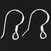 Sterling Silver Hook Earwire, 925 Sterling Silver, plated Approx 1.8mm 