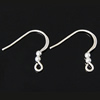 Sterling Silver Hook Earwire, 925 Sterling Silver, plated Approx 1.5mm 