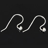 Sterling Silver Hook Earwire, 925 Sterling Silver, plated 