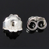 argent sterling 925 Tension oreille Nut, Placage, plus de couleurs à choisir Environ 1.2mm, Vendu par paire