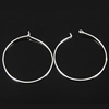 Sterling Silver Hoop Earring, 925 Sterling Silver, Donut, plated 