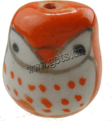 Animal Porcelain Beads, hand drawing Approx 2mm 