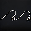 Sterling Silver Hook Earwire, 925 Sterling Silver, plated 