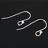 Sterling Silver Hook Earwire, 925 Sterling Silver, plated 