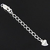 Chaîne Extender en Argent , argent sterling 925, coeur, Placage, plus de couleurs à choisir Environ 1.8mm Environ 2 pouce, Vendu par brin