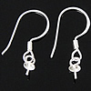 Sterling Silver Hook Earwire, 925 Sterling Silver, plated 3mm 