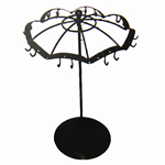 présentoir de boucle d'oreille en fer, parapluie îte, Vendu par boîte