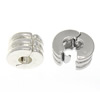 Zinc Alloy European Clip, Tube, plated cadmium free Approx 3mm 