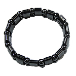 Hematite Pulsera, diferentes estilos para la opción, Grado A, 13x7.5x6mm, longitud:7.5 Inch, Vendido por Sarta