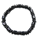 Hematite Pulsera, diferentes estilos para la opción, Grado A, 7.5x7.5mm, longitud:7.5 Inch, Vendido por Sarta