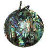 Abalone Shell Pendants, Flat Round Approx 