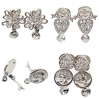 Zinc Alloy Clip Earring Component