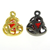 Crystal Zinc Alloy Pendants, Teardrop cadmium free Approx 1.5mm 