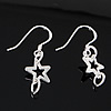 Sterling Silver Hook Earwire, 925 Sterling Silver, plated 