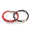 Cowhide Bracelets, with Stainless Steel 2mm, 6mm Approx 8 Inch 