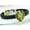 Men Bracelet, Zinc Alloy, with PU Leather, plated, braided bracelet, black, nickel, lead & cadmium free 9mm Approx 8.2 Inch 