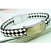 Men Bracelet, Zinc Alloy, with PU Leather, plated, braided bracelet & two tone, nickel, lead & cadmium free, 12mm Approx 8.2 Inch 