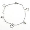 Stainless Steel Anklets Jewelry, 304 Stainless Steel, oval chain, 4.5mm Approx 9.5 Inch 