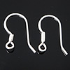 Sterling Silver Hook Earwire, 925 Sterling Silver, plated Approx 2mm 