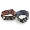 Men Bracelet, Zinc Alloy, with Cowhide 32mm Approx 9.5 Inch 