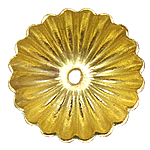 Brass Bead Cap, Flower, plated Approx 1mm 