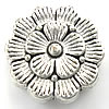 Zinc Alloy Flower Beads cadmium free Approx 2mm, Approx 