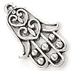 Zinc Alloy Hamsa Pendants, plated, Islamic jewelry cadmium free Approx 1.5mm, Approx 