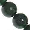 Natural Malachite Beads, Round Grade B Inch 