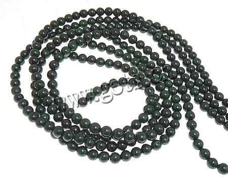 Natural Malachite Beads, Round, more sizes for choice, Grade B, Length:15 Inch, Sold By Strand