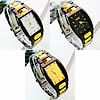 Men Wrist Watch, Zinc Alloy, Rectangle 18mm Approx 9 Inch 