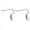 Stainless Steel Hook Earwire, 304 Stainless Steel, with loop, original color Approx 2mm