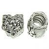 Zinc Alloy European Beads, Heart, plated, without troll nickel, lead & cadmium free Approx 4.2-4.5mm 