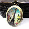 Watch Necklace, Zinc Alloy, Oval Approx 31 Inch 