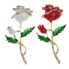 Rhinestone Zinc Alloy Ornaments, Flower, gold color plated, enamel & with rhinestone 