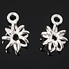 Sterling Silver Flower Pendants, 925 Sterling Silver Approx 1.8mm 